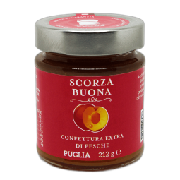 Confettura extra di pesche colazione Scorza Buona 212 grammi