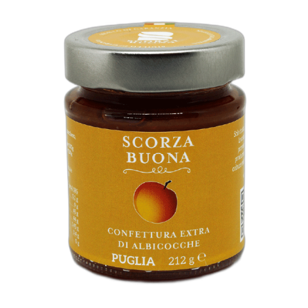 Apricot extra jam Scorza Buona 212gr breakfast Apricot extra jam Scorza Buona 212gr breakfast