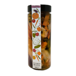 Giardiniera in agrodolce Scorza Buona senza conservanti con olio EVO
