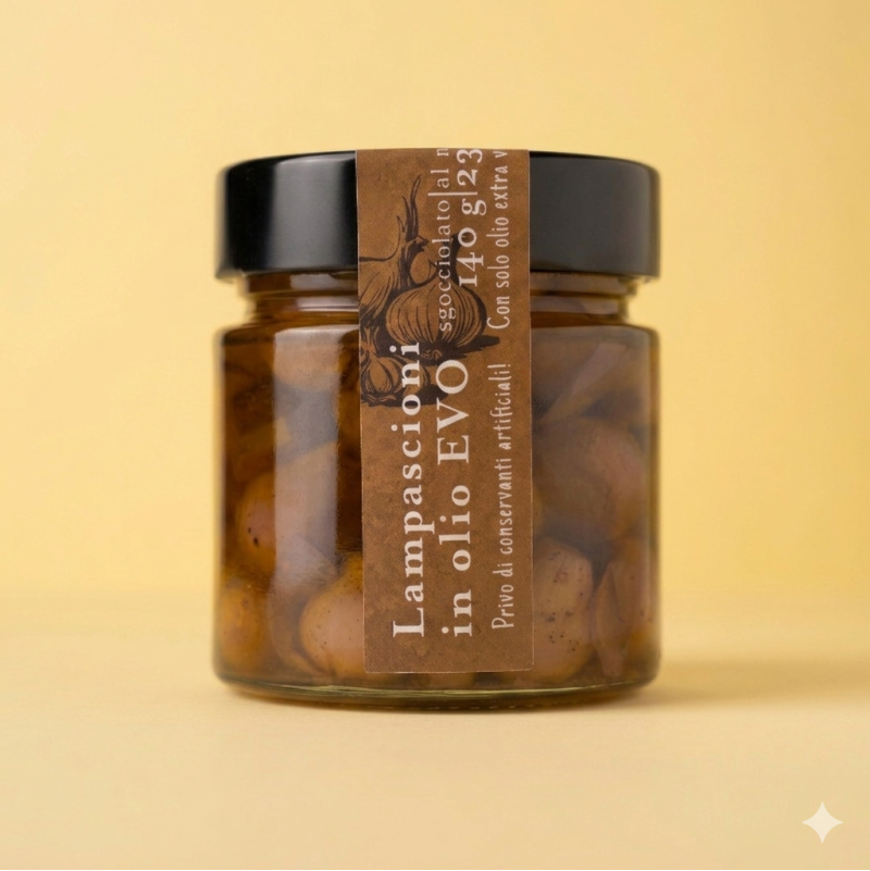 Lampascioni in olio Extra Vergine Di Oliva monocultivar Coratina 230gr